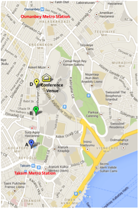 Map for nearby hotels